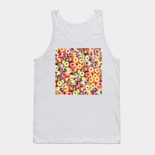 Funny Breakfast Cereal Costume Fruit Circles Tank Top